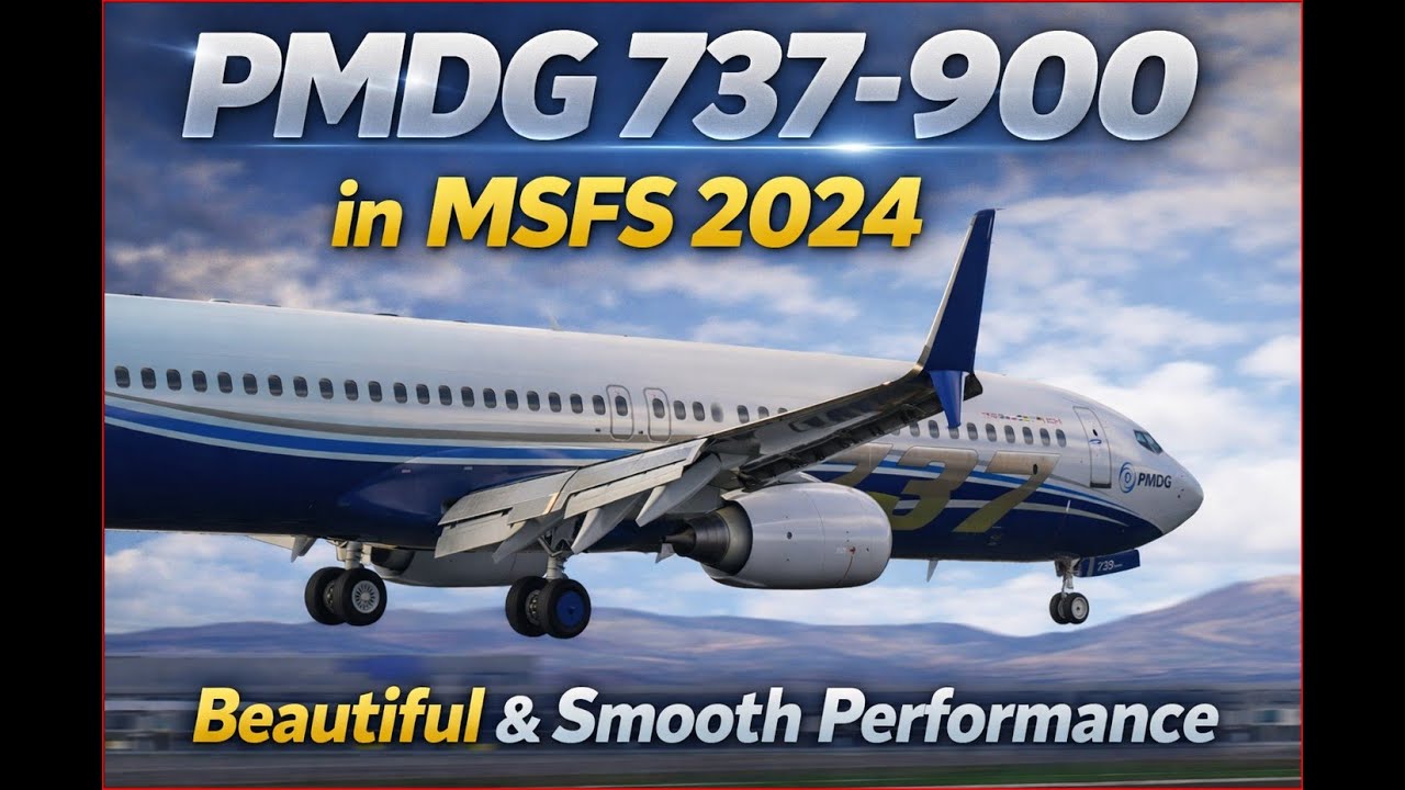 ✈️ PMDG 737-900 in MSFS 2024 | Beautiful & Smooth Performance