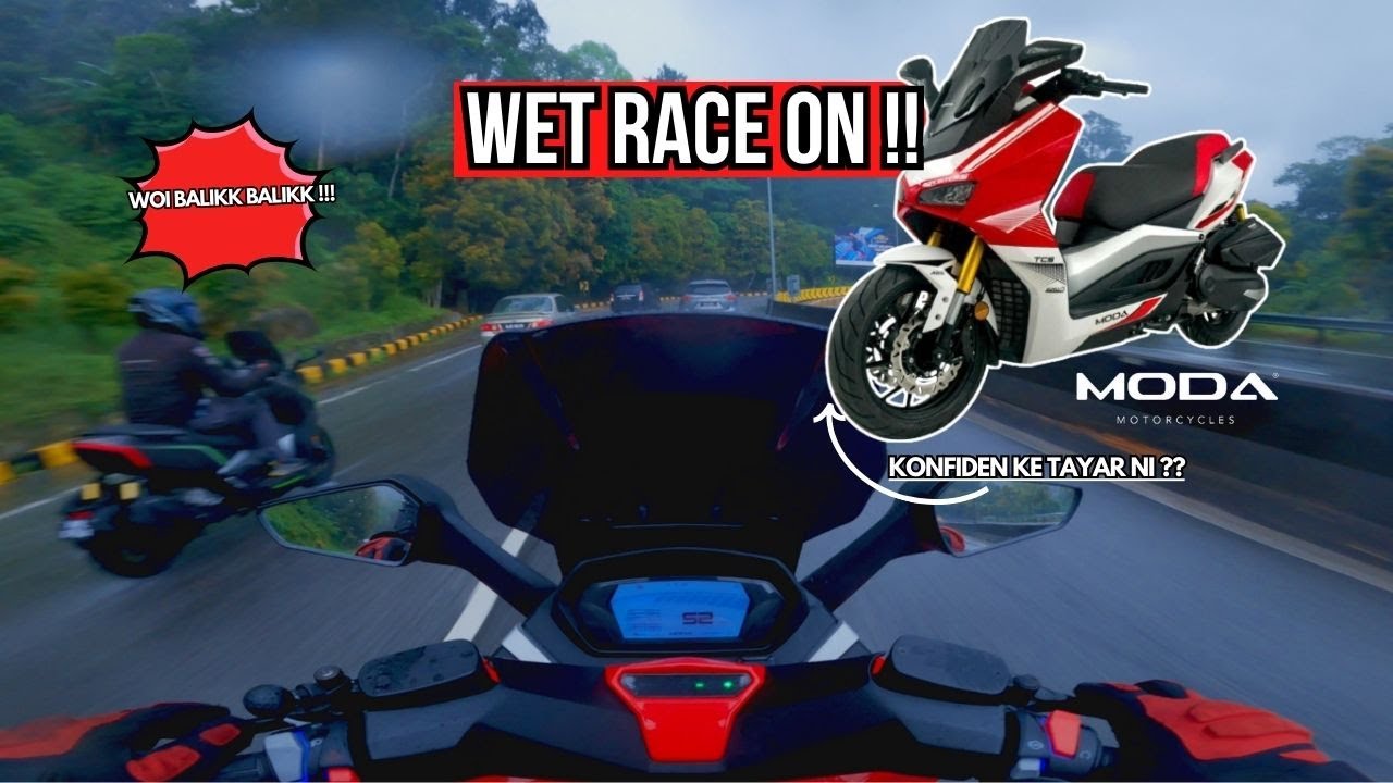 TAYAR MODA SPORTER S 250 BOLEH LAYAN HUJAN? | UPHILL GENTING