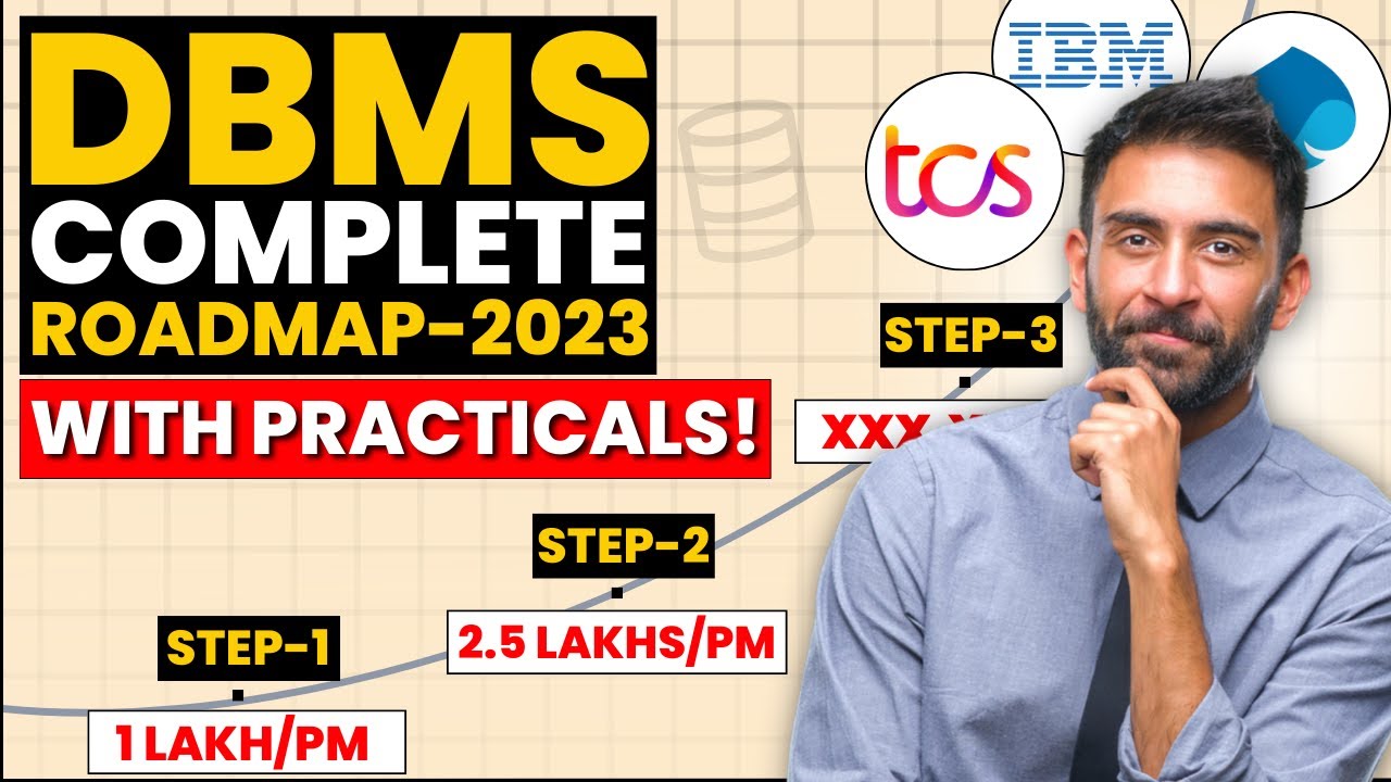DBMS Complete Roadmap 2023 🔥 | How to Become a Pro Database Manager? - 28 LPA 🤑