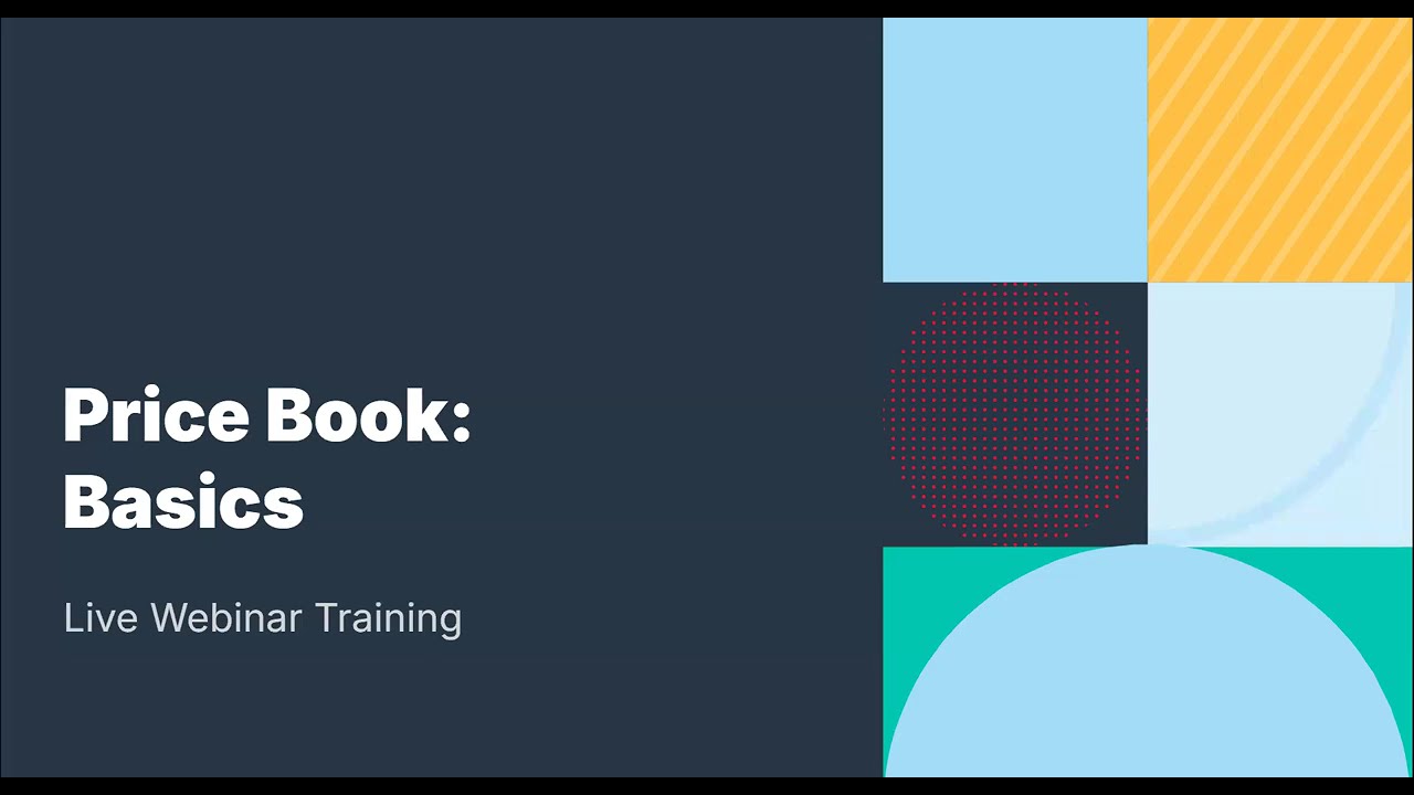 Price Book: Basics | Live Webinar Recording 01-29-26