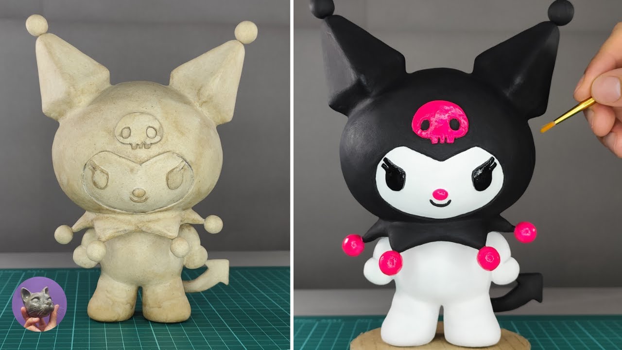 Как сделать куроми из 3D-распечатанной глины из картонной коробки для яиц #JLC3DP