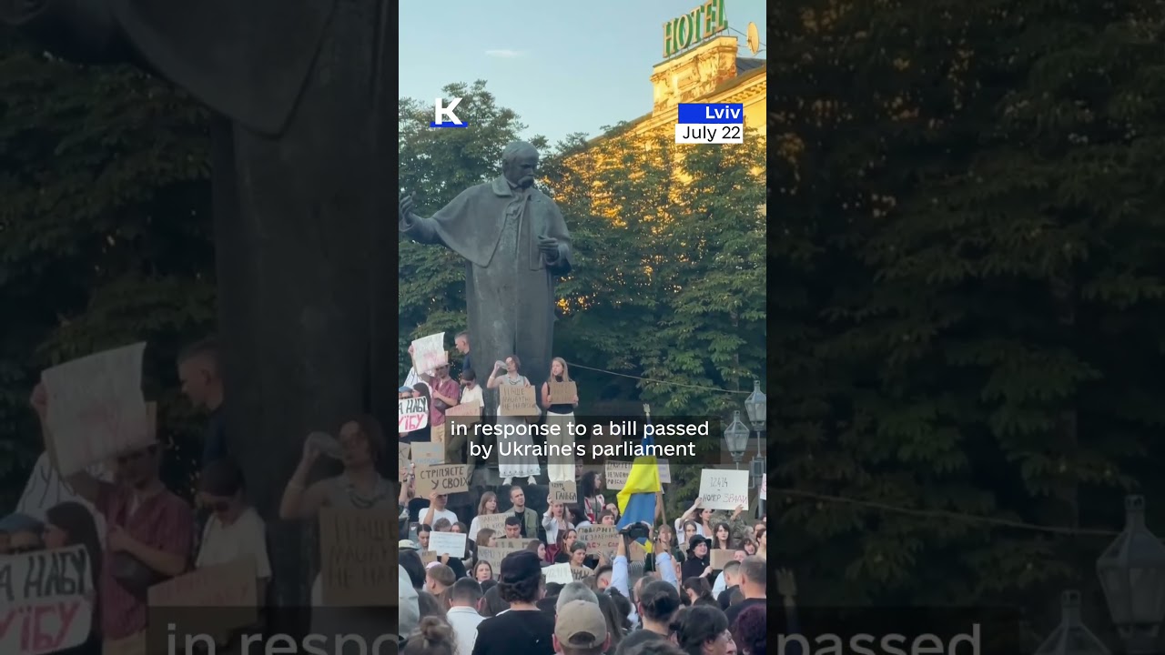 Protests held across Ukraine after parliament passes bill weakening anti-corruption institutions