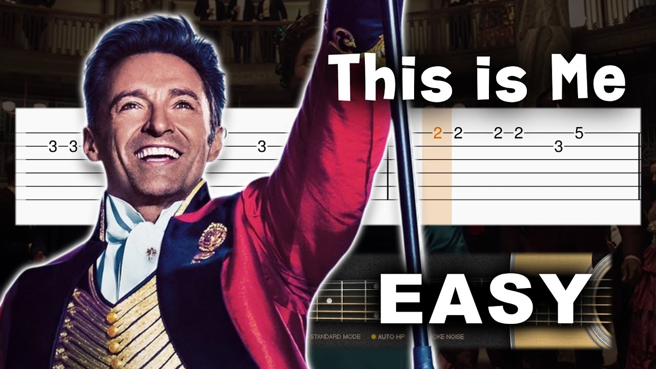 The Greatest Showman - This Is Me - EASY Guitar tutorial (TABS)