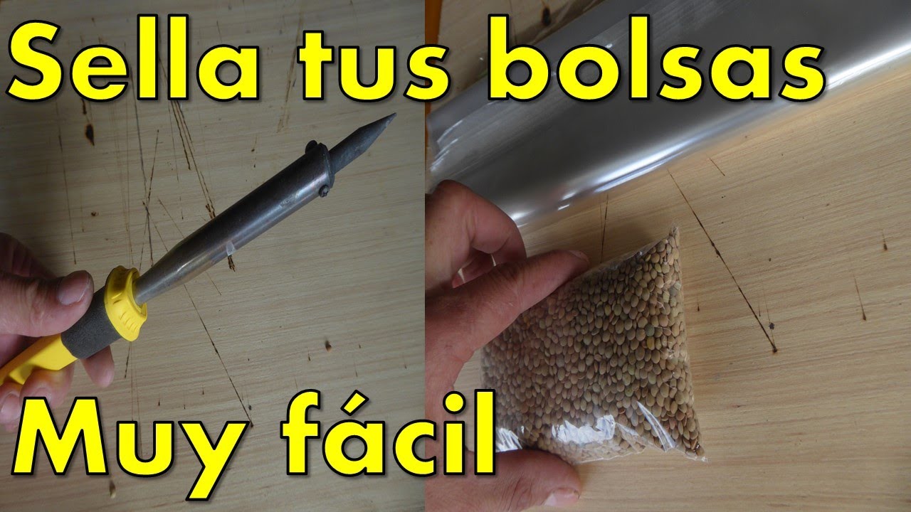 TRUCO para SELLAR BOLSAS de plástico, Como sellar BOLSAS sin usar selladora