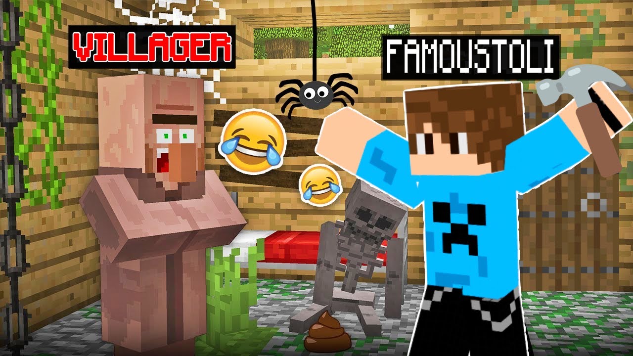 ΤΡΟΛΑΡΑ ΤΟΝ VILLAGER ΜΕ ΦΡΙΚΤΗ ΑΝΑΚΑΙΝΗΣΗ ΣΤΟ MINECRAFT