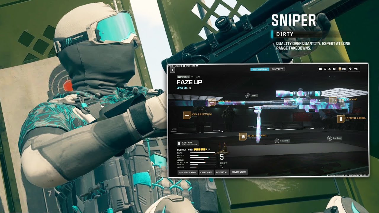 How to be the BEST Sniper in Warzone (use this crazy bullet velocity katt-amr)