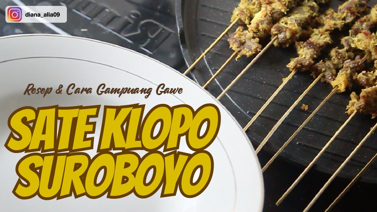 Resep Sate Klopo Khas Surabaya, Cara masak sate kelapa yang enak dan mudah