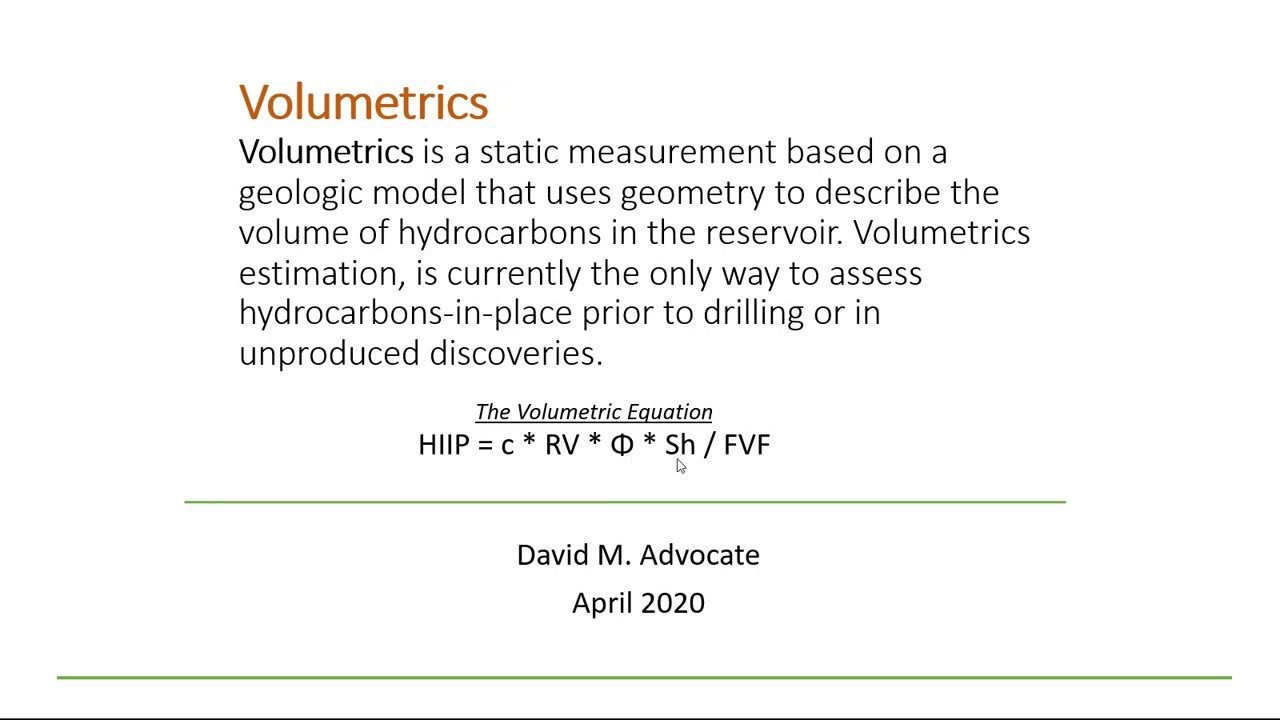 Volumetrics Part 01 of 11: Introduction to estimating oil and gas volumes in the subsurface