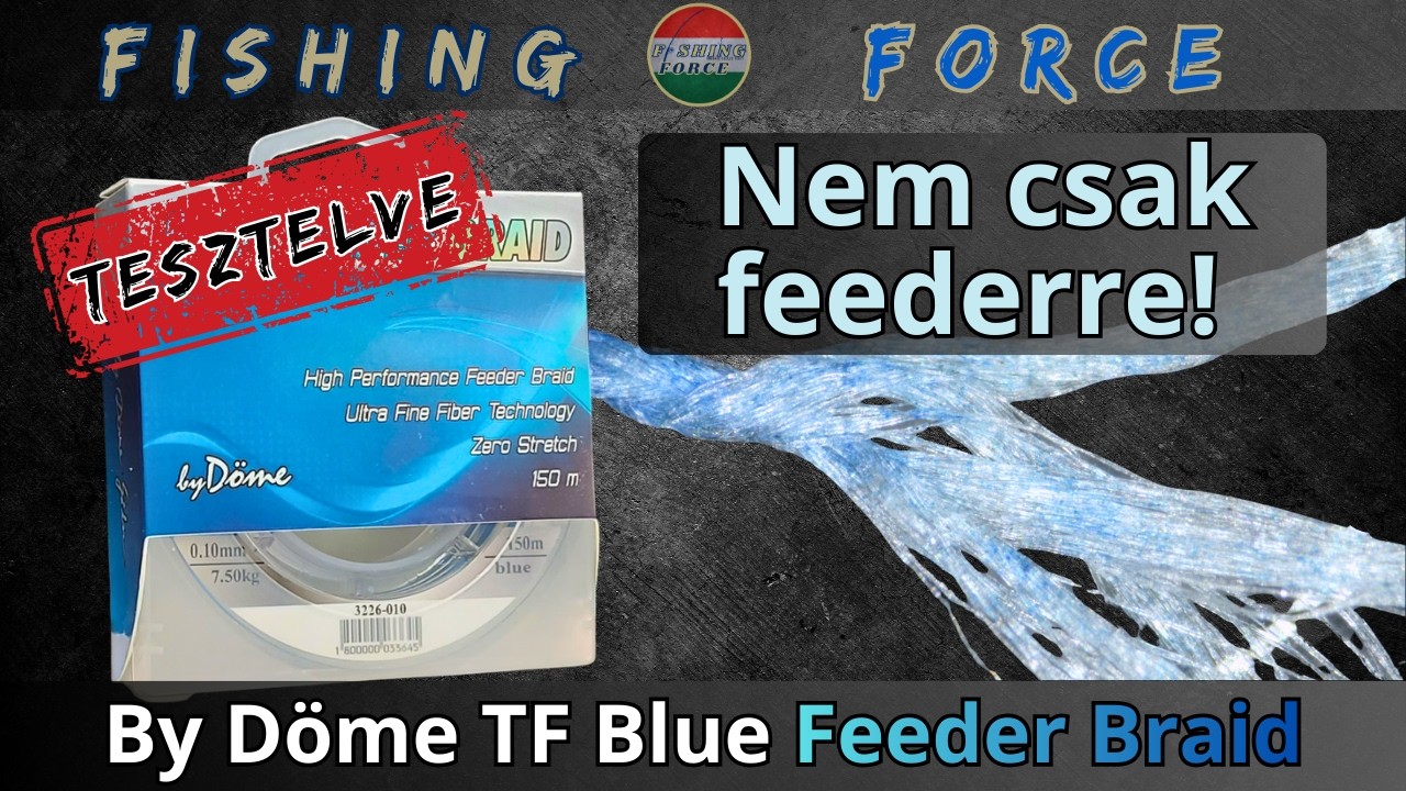 Fonott zsinór nagyító alatt – By Döme Team Feeder Blue Feeder Braid teszt #bydöme #feederbraid