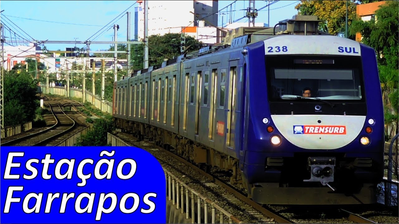 Trensurb 2023 - Movimentação de Trens na Estação Farrapos