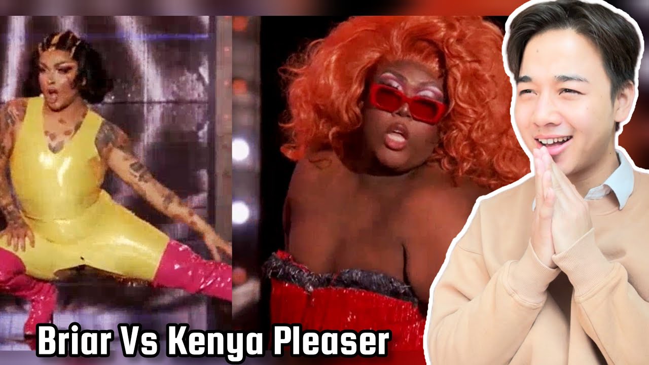 RuPauls Drag Race S18 | Kenya Pleaser vs Briar Blush | Lights Camera Action Lip Sync | REACTION