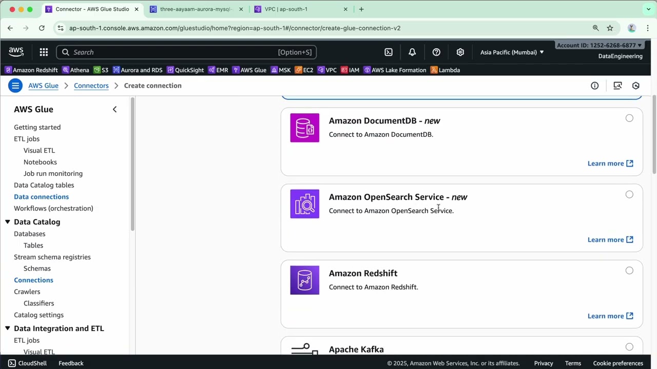 4. AWS Glue Batch — ПРАКТИЧЕСКОЕ ПРАКТИЧЕСКОЕ ОБУЧЕНИЕ: Склеивание соединений для источников данн...