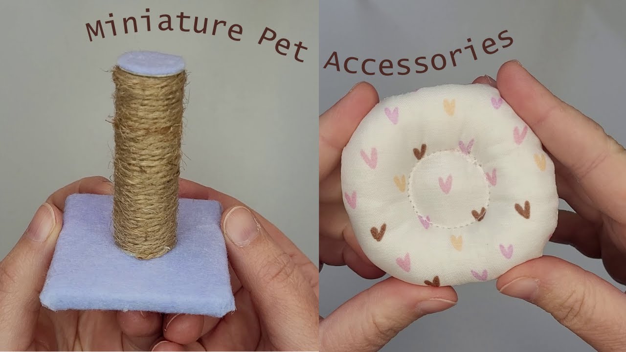 DIY Miniature Pet Accessories | Easy Tutorial | Dollhouse | Barbie Pets
