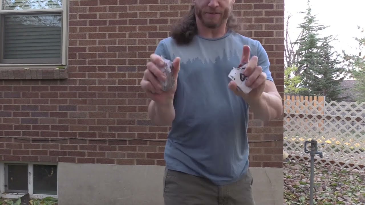 Tearing Two Decks of Cards in Half at Once First Time - Oldtime Strongman Feat of Strength