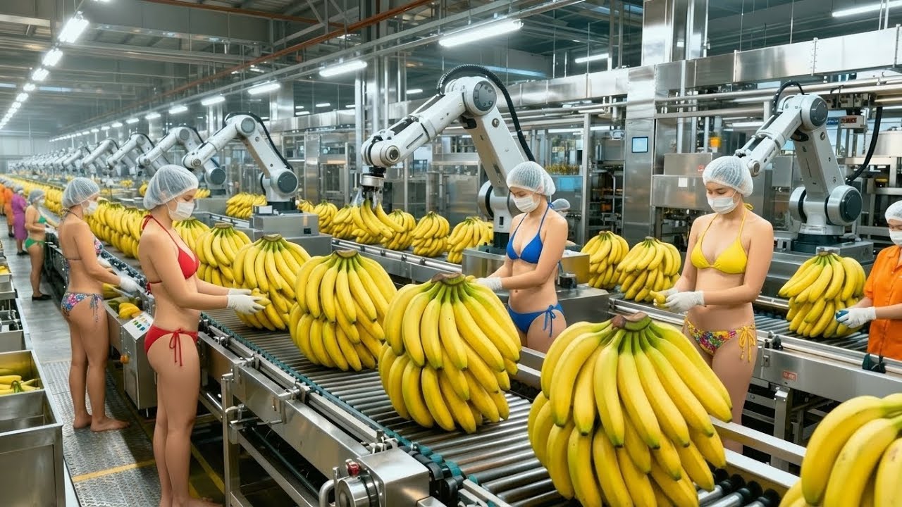 Incrível Fábrica de Sumo de Banana Robotizada (Tour)
