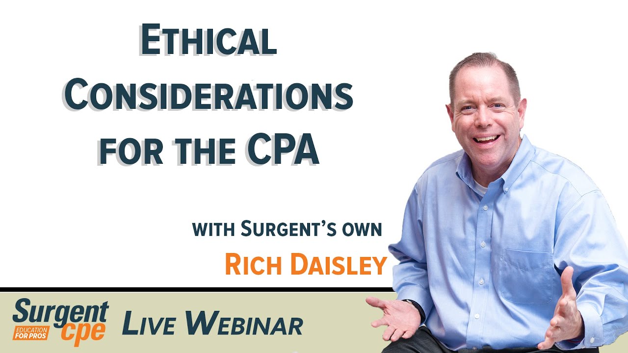 Ethical Considerations for the CPA (ETHC)