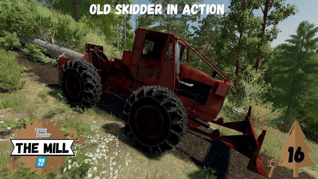 OLD SKIDDER IN ACTION | Farming Simulator 22  Timelapse | #16 | Silverrun Forest