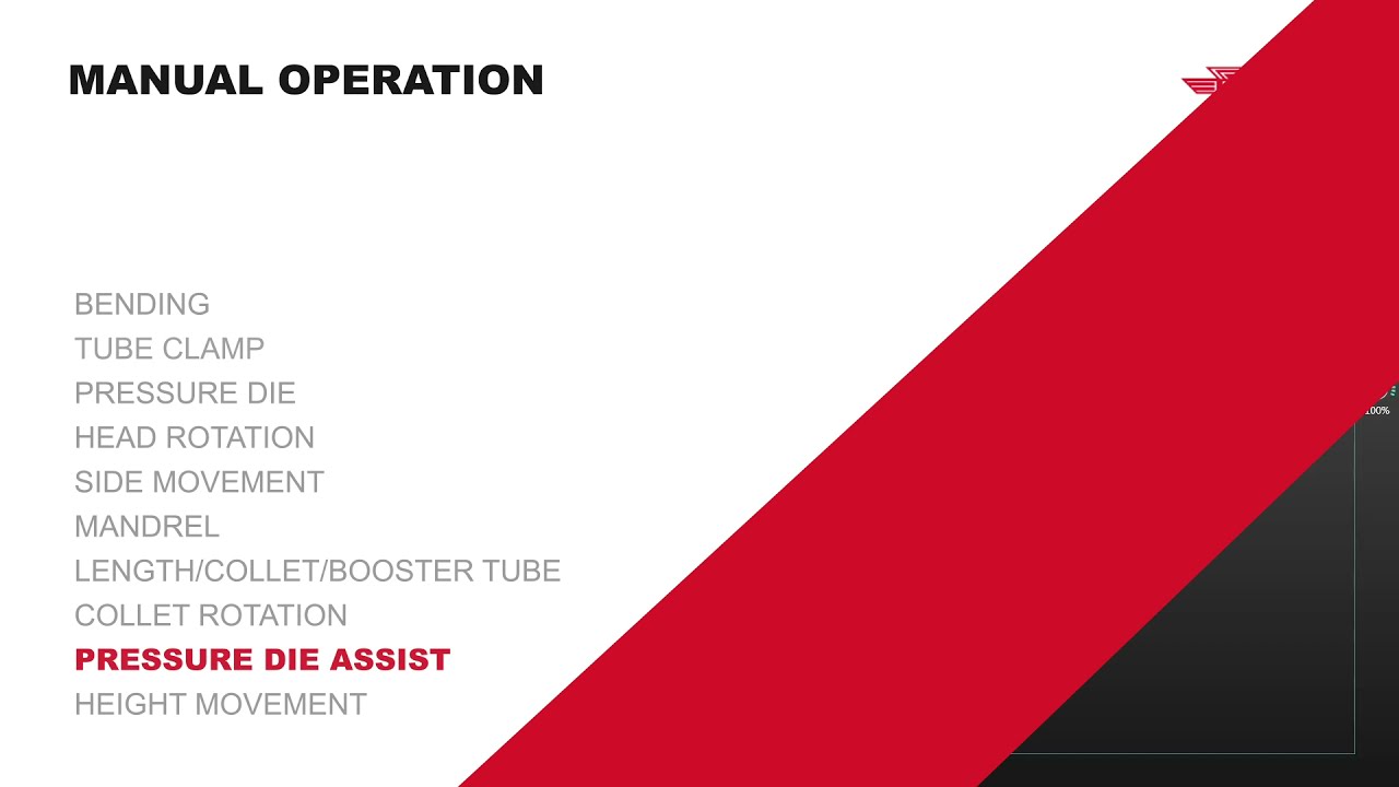 Tutorial Manual operation