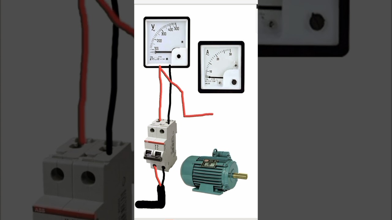 volts meter and Ampere meter connection