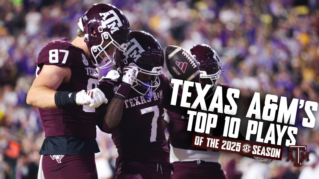 Топ-10 лучших моментов команды Texas A&M Aggies сезона 2025 года по американскому футболу в SEC