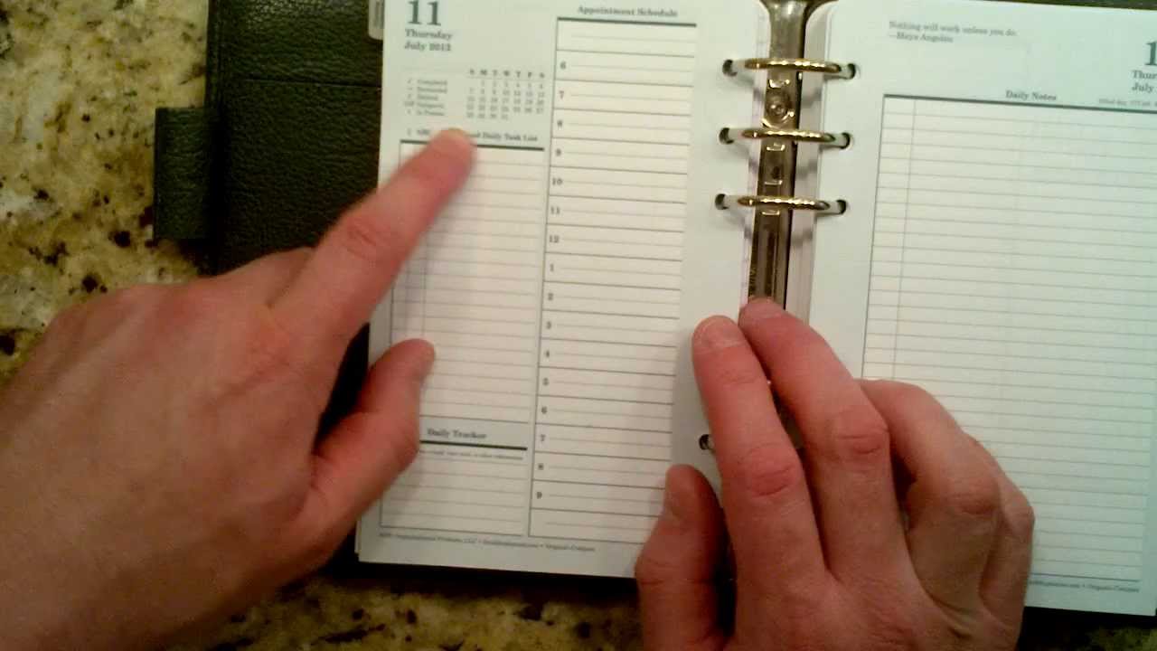 More on my new work Franklin planner setup