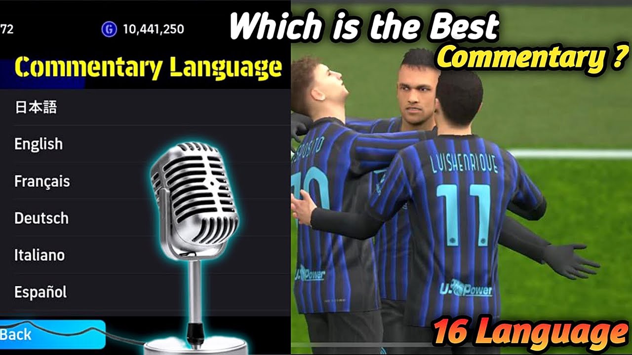 All Language Commentary Review in Efootball 2025 Mobile