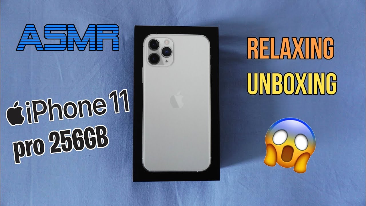 😴 ASMR 📱 iPhone 11 Pro 256GB Silver Relaxing Unboxing 📦💤 Whispering + Tapping Sounds 🎧