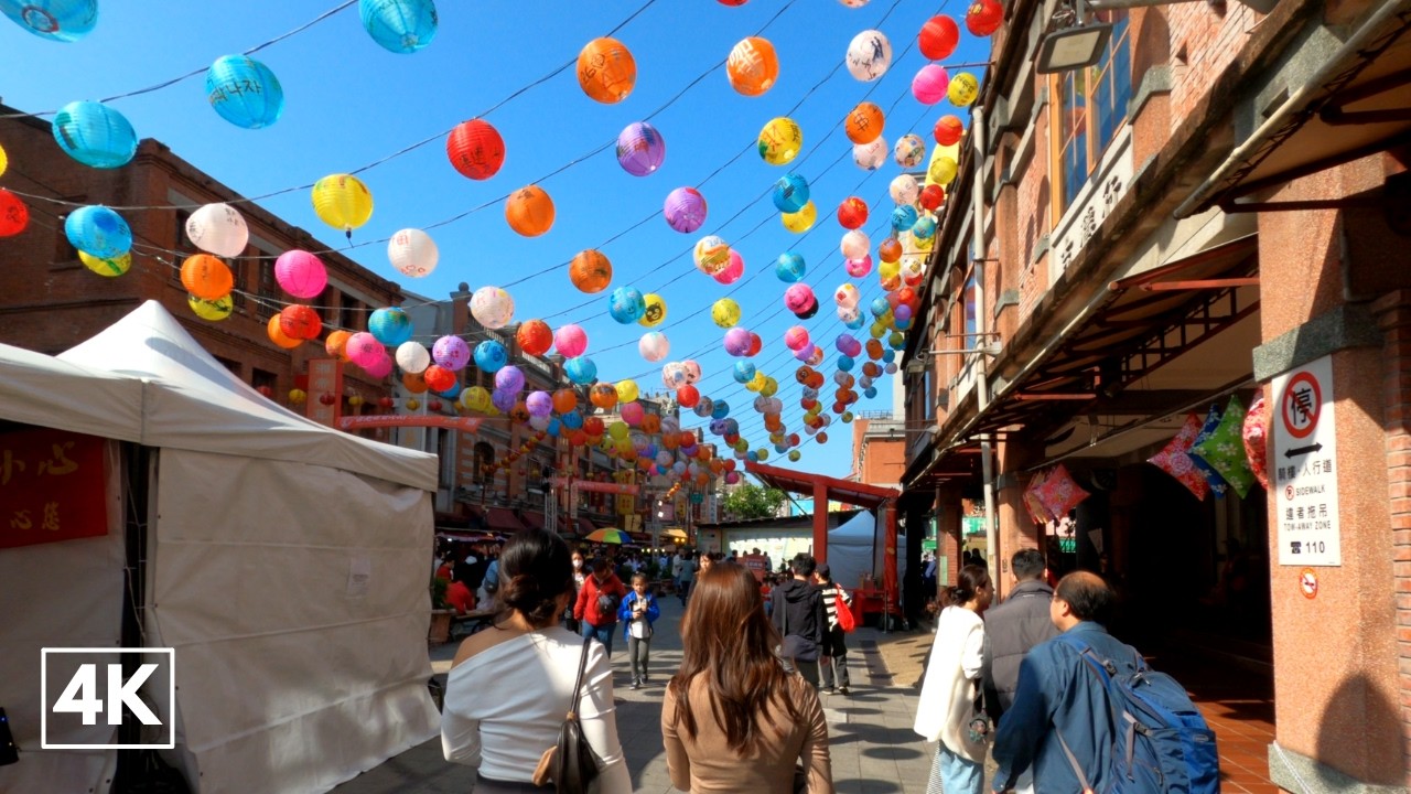 Taipei's Lunar New Year Street: Dihua Street Market Walk | 4K POV Ambient Taiwan