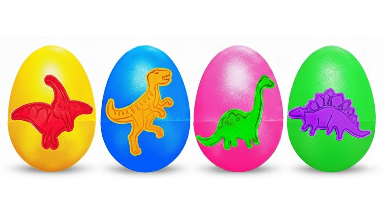 &iquest;Dinosaurier-Eier? Wie cool! | Kreiere Dinos mit Knete | Video f&uuml;r Kinder