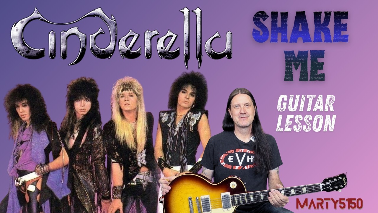 How To Play Shake Me By Cinderella - Tom Keifer - Jeff Labar - Guitar Lesson