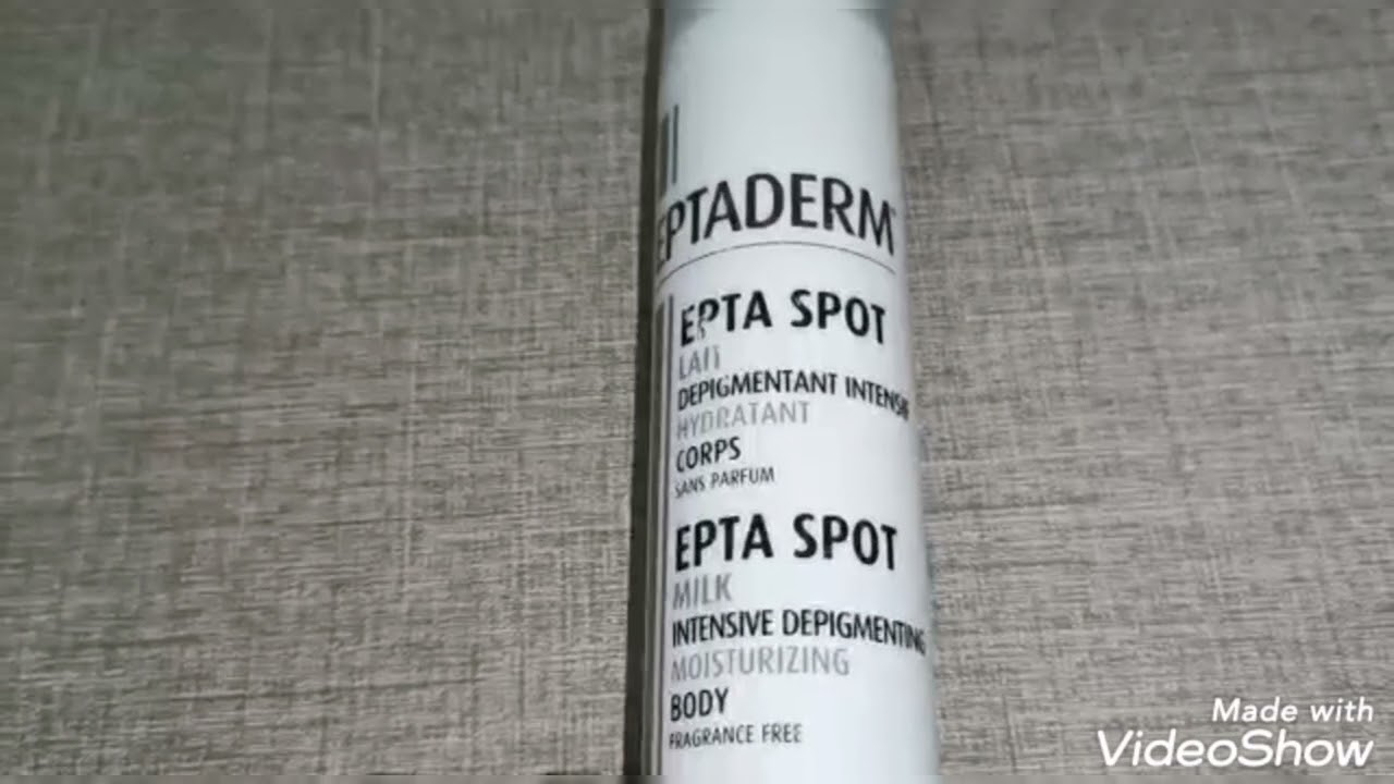 تجربتي مع حليب لتبيض الجسم eptaderm epta spot lait pour corps