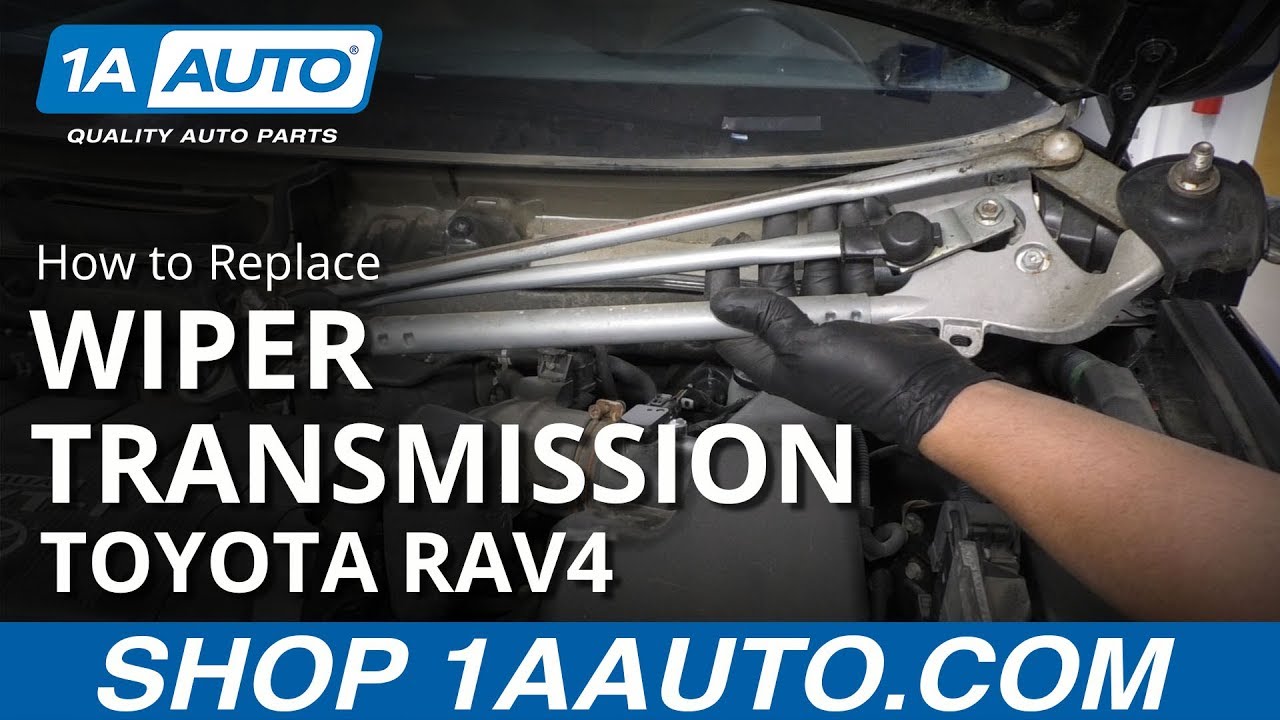 Как заменить трансмиссию стеклоочистителя Toyota RAV4 05-16