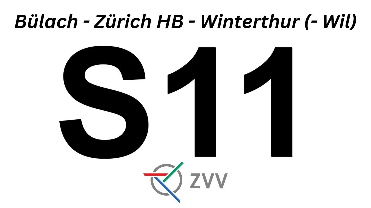 ZVV Durchsagen S11 Bülach-Zürich HB-Winterthur (-Wil), HVZ (2018)
