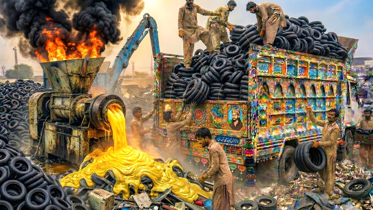 Extreme Recycling Process! Turning Polyethylene Bags into Something Unbelievable