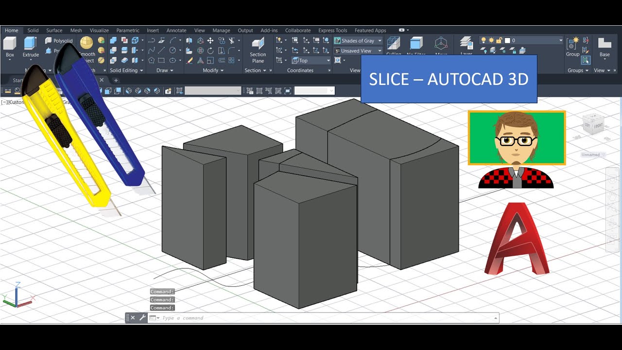 Herramienta Slice de AutoCAD 3D   Tutorial Easy