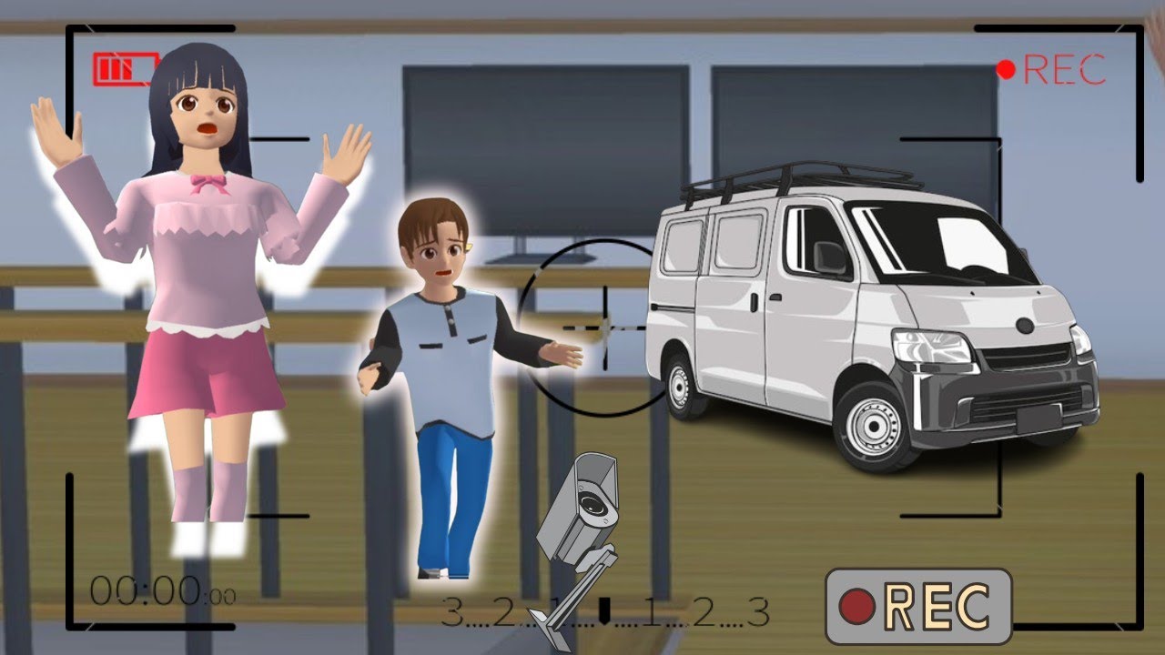 YUTA MIO PANIK CCTV MEREKAM MOBIL MBG BERHANTU MENGEPUNG MEREKA #sakuraschoolsimulator #horrorstorie