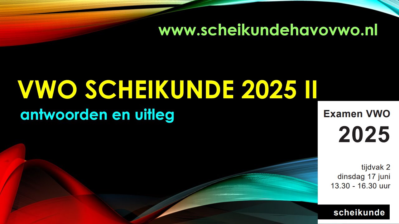 vwo scheikunde examen 2025 II uitleg herexamen DCDA gaatjes kater aniline urine