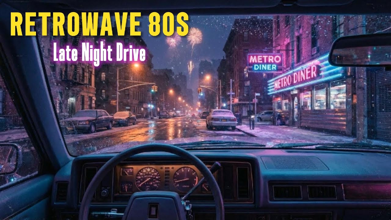 Synthwave Night Drive • Neon Diner Midnight Drive • 80s Retro Music