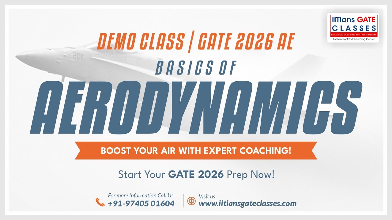 Basics of Aerodynamics | GATE 2026 Aerospace Engineering Online Crash Course | GATE AE Lectures