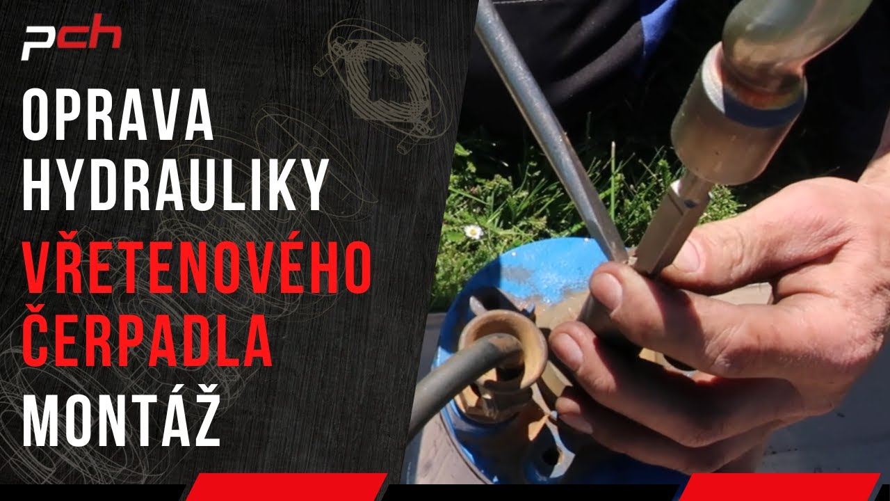 Oprava hydrauliky vřetenového čerpadla - montáž