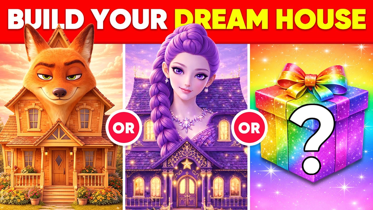 Would You Rather - Build Your Dream House 🏠🌈💝✨ Disney vs KPOP vs Mystery | Moca Quiz