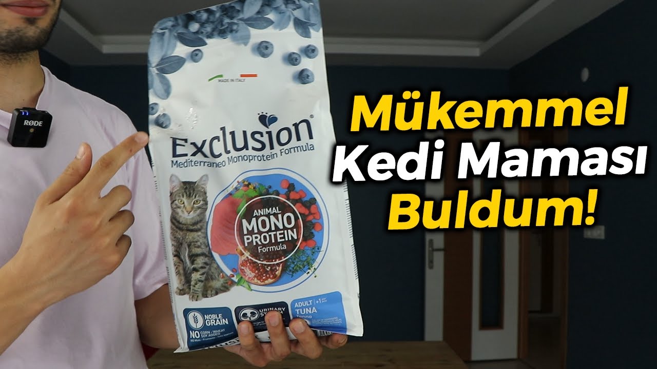 Exclusion Kedi Maması İncelemesi (MÜKEMMEL İÇERİKLİ KEDİ MAMASI)