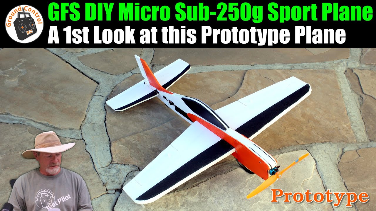 1st Look! Glue & Fly™﻿ Series DIY Sport Plane Micro V1 - Brushless Sub-250g!