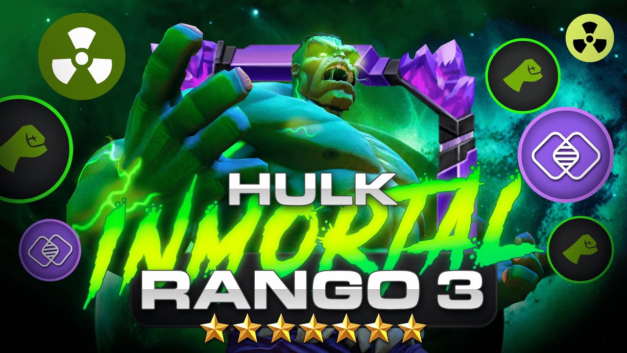 EL HULK CON MAS DAÑO DEL JUEGO, PERO QUE FUE NERFEADO POR EL BIEN DE MCOC | HULK INMORTAL 7* RANGO 3