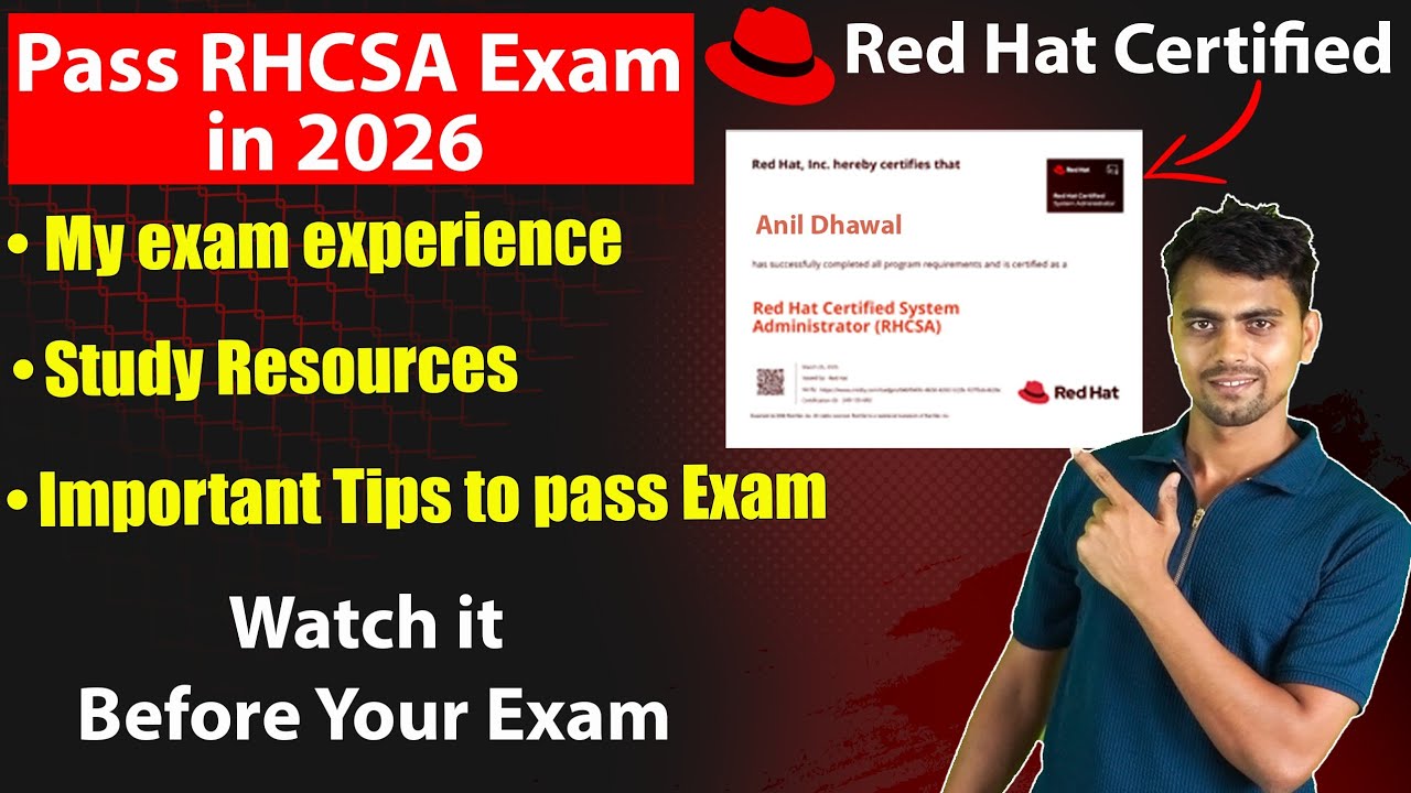 How To Pass RedHat RHCSA Exam in 2026 | Important Tips To Pass RHCSA Exam | RHCSA Exam Guide 2026