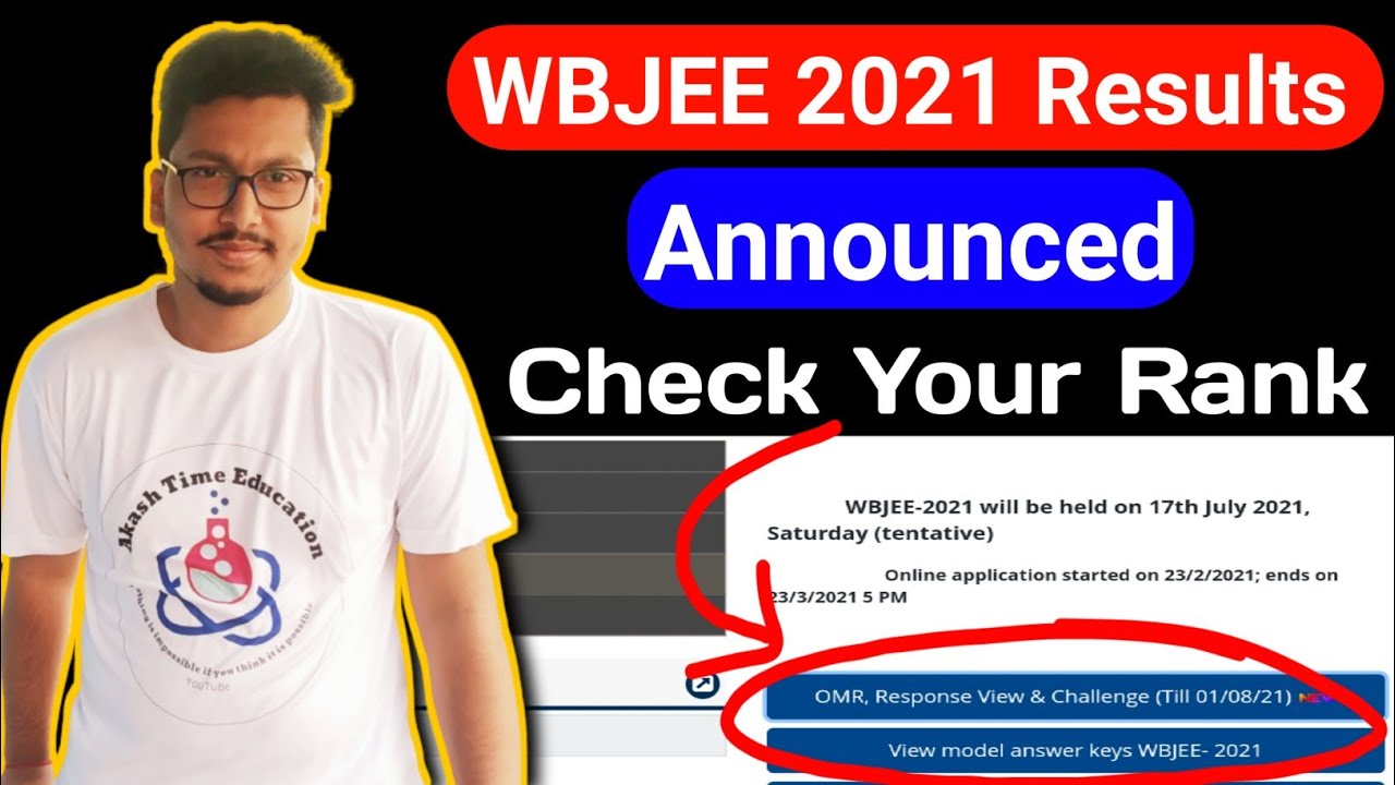 WBJEE 2021 Results Out | Check Your Rank & Score | WBJEE Latest Update | WBJEE Results Out