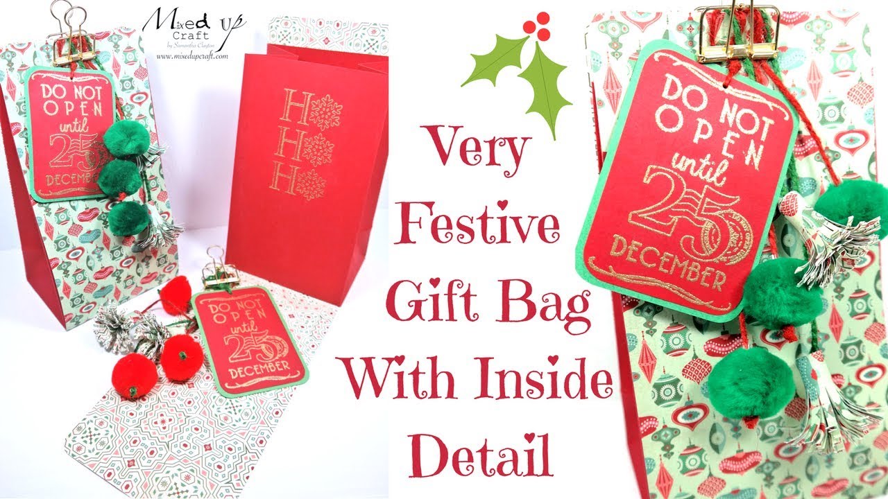 Very Festive Gift Bag Video Tutorial