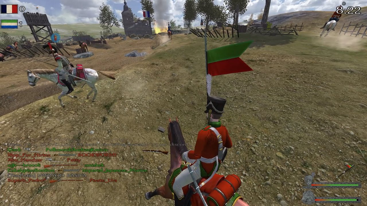 Custom Map 23 (defending and attacking) in Mount & Blade Warband: Napoleonic Wars