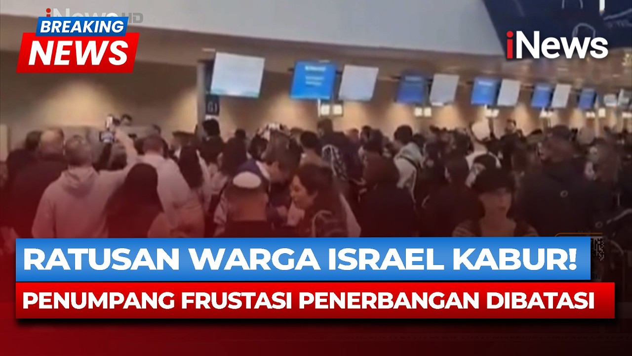 BREAKING NEWS! Warga Israel Kabur Saat Rudal Iran Bombardir Tel Aviv