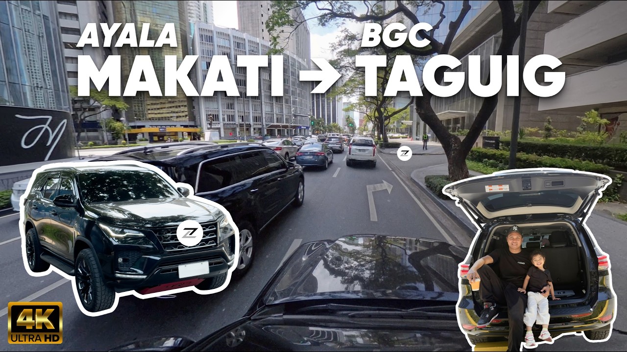 Driving from Ayala,Makati to BGC,Taguig via Kalayaan Flyover